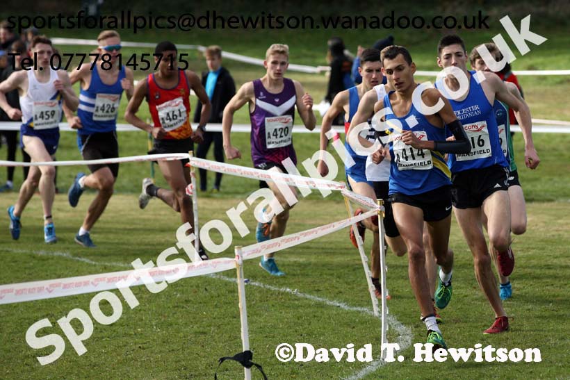 Junior men, 2016 National Cross Country Relays, Berry Hill Park, Mansfield. Photo: David T. Hewitson/Sports for All Pics